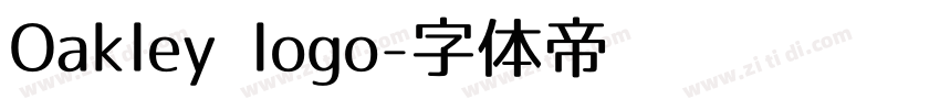 Oakley logo字体转换